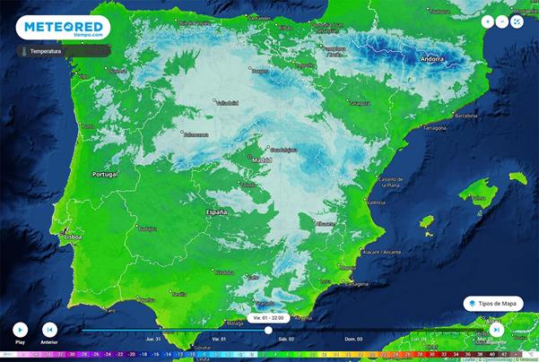 Nieve y heladas para acabar el a
