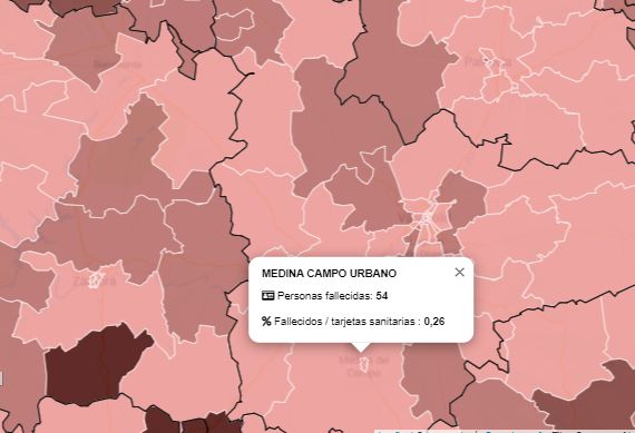 La zona de salud de Medina Urbano y Serrada registran un nuevo fallecido por COVID-19