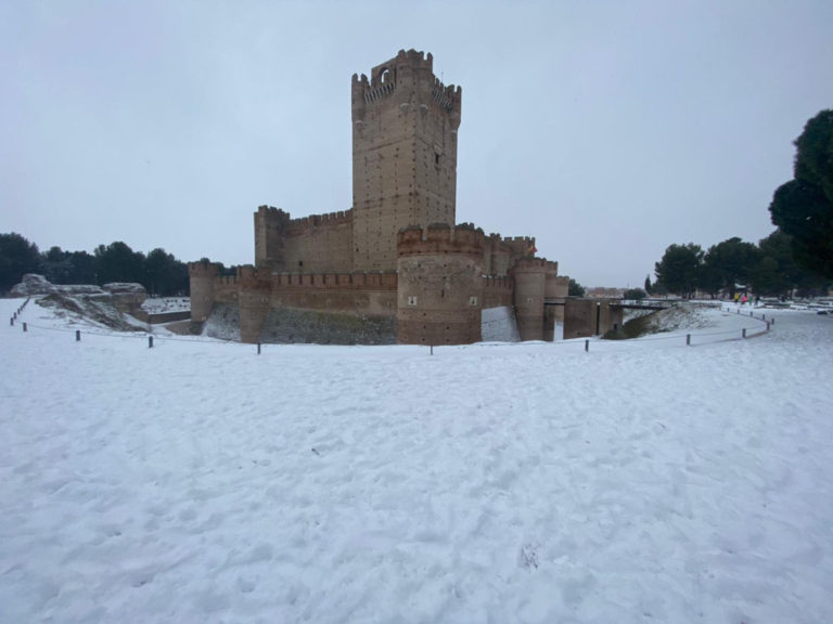 Estampas de la borrasca Filomena en Medina del Campo