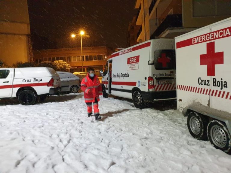Cruz Roja Españañola en Castilla y León refuerza sus operativos de emergencia ante el frío y la nieve