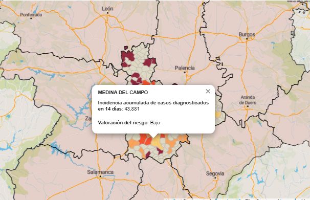 Medina del Campo entra en nivel de riesgo bajo pero registra 4 PCR positivos ayer lunes