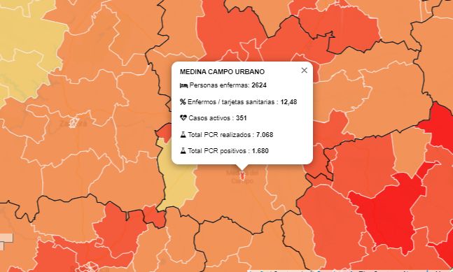Medina del Campo se enfrenta a su peor semana en positivos, incidencia y casos activos desde el principio de la pandemia