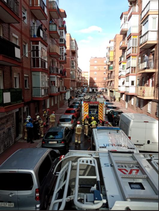 Un herido en el incendio de una vivienda en Valladolid