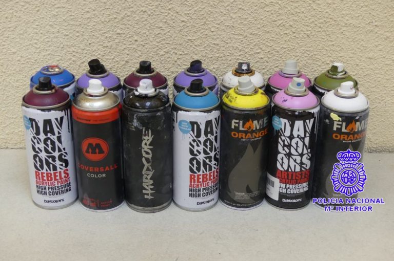 Detenido un grafitero en Medina del Campo tras realizar pintadas en los vagones del tren en la Estación de Ferrocarril