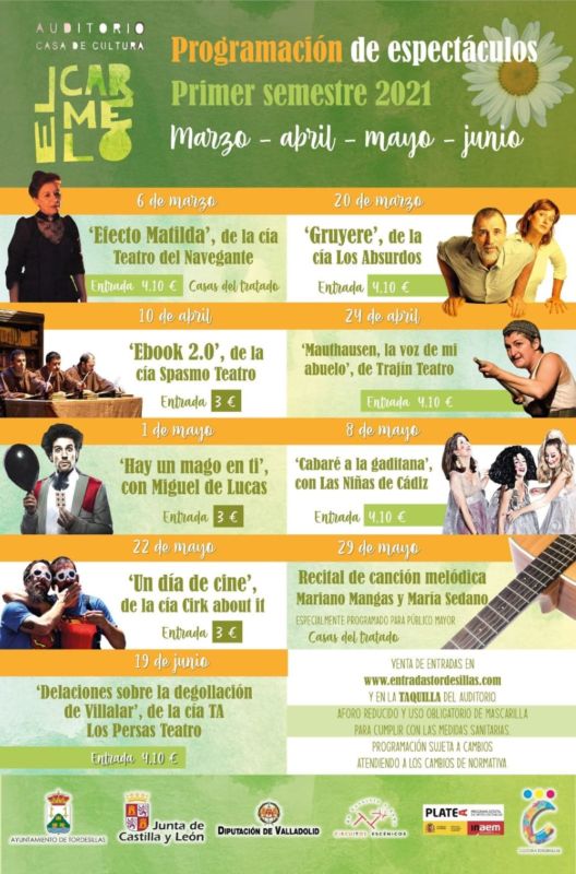 Tordesillas presenta la programación teatral del primer semestre de 2021