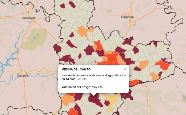 Empieza a remitir la «Tercera ola» en Medina del Campo con el segundo día consecutivo registrando 1 PCR positivo
