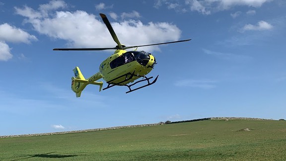 Trasladados en helicóptero dos heridos tras un accidente con un quad en Olmo de la Guareña