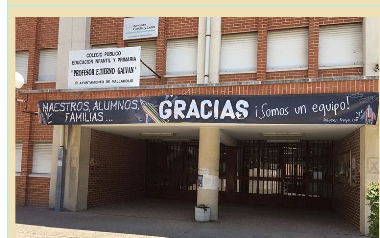 En cuarentena por Covid un aula del CEIP Profesor Tierno Galván de Valladolid