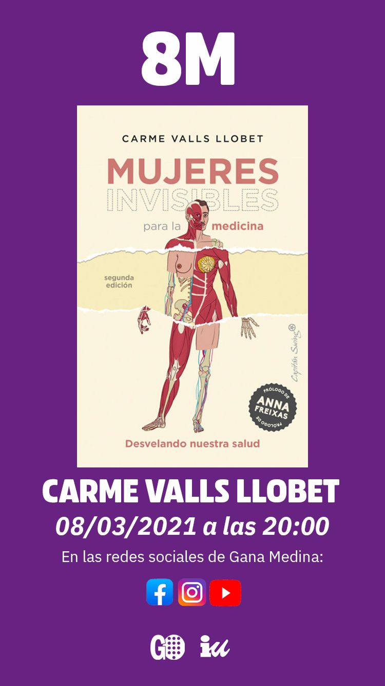 Gana Medina e Izquierda Unida organizan la presentación de «Mujeres invisibles para la medicina», de Carme Valls