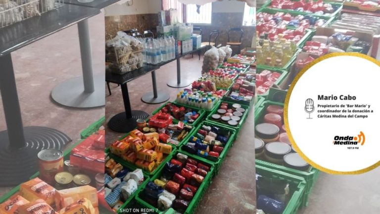 Ataquines: Cáritas recibe kilos de comida donados por el ‘Bar Mario’