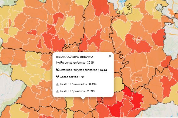 Medina del Campo se estanca en su lucha contra el COVID-19 al subir la incidencia y los casos activos