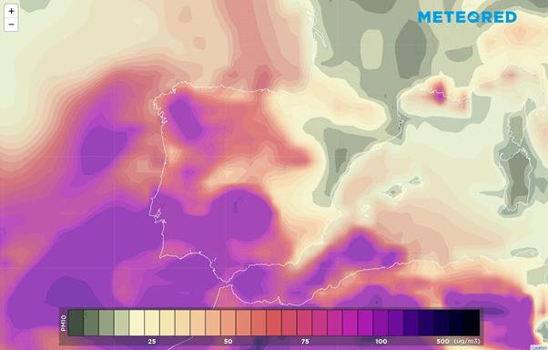 La presencia de aire africano se recrudece: temperaturas muy inusuales y mala calidad del aire