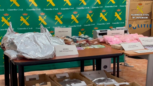 Intervenidos 11 kilos de “cocaína rosa” tras una investigación de la Guardia Civil sobre uno de los fugitivos más buscados de Holanda