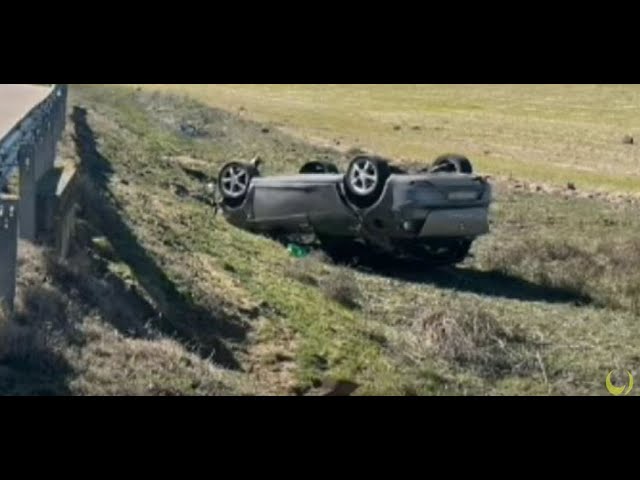 Imagenes accidente en el Km 3 de la carretera de Campillo