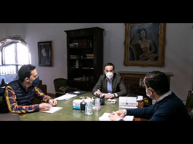 El Presidente de la Diputación analiza con su homólogo Moisés Santana la situación en la Comarca.