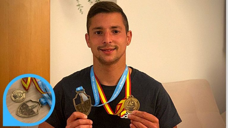 El piragüista medinense Enrique Navas «Tite», campeón de Españaña senior de Maratón en K1
