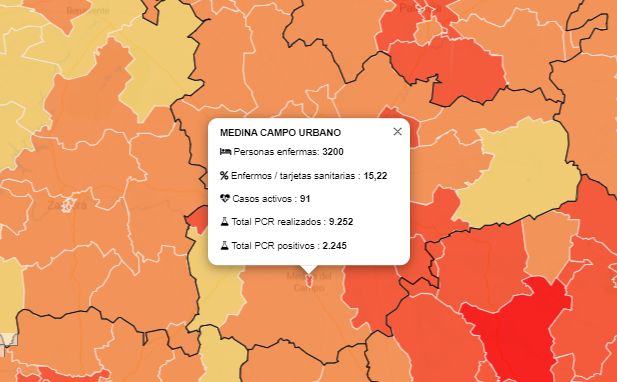 Alerta en Medina del Campo tras repetir su peor dato de PCR positivas y registrar 40 en la última semana