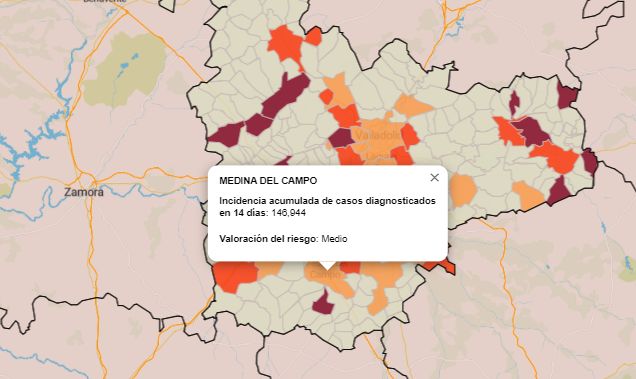 Tres días fatídicos para Medina del Campo Urbano en los que se registran 19 positivos