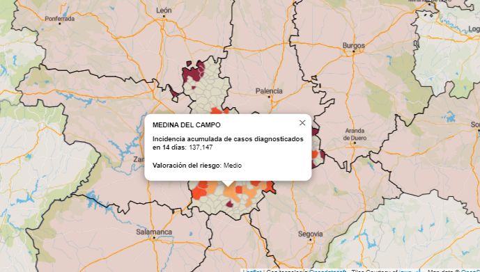 La incidencia acumulada en Medina del Campo es de 137, por lo que se espera que mañana decidan volver abrir el interior de la hostelería