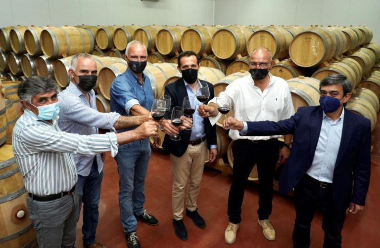 El presidente de la Diputación visita las bodegas de los vinos premiados en el certamen ‘Vino del Museo’ 2021