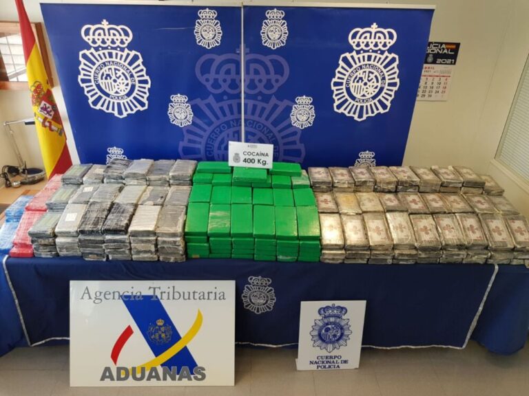 Aprehendidos 400 Kg de cocaína en una empresa de Valladolid