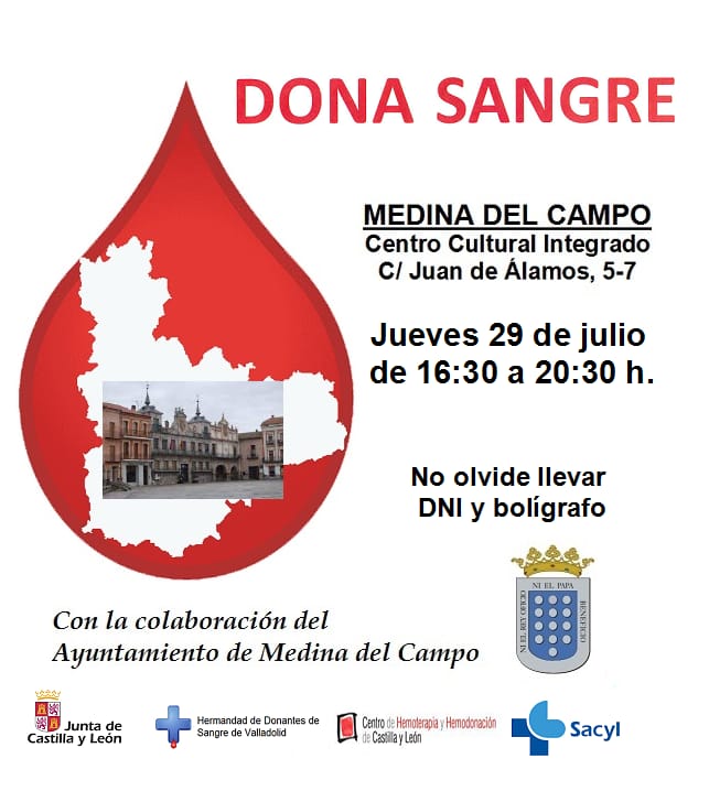 Nueva convocatoria de donación de sangre en Medina del Campo