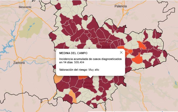 COVID-19: Mejoran los datos en Castilla y León, empeoran los de Medina del Campo