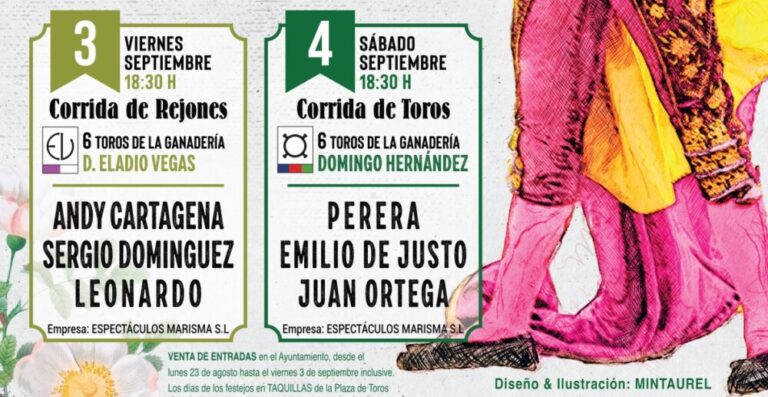 Medina del Campo vuelve a programar corridas de toros y rejones para San Antolín