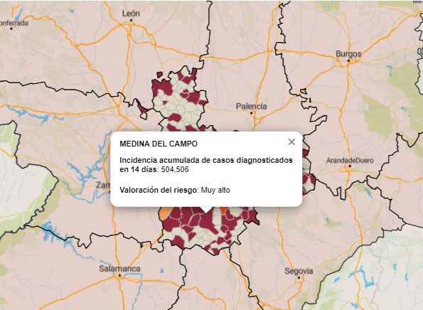 Medina del Campo registra 48 PCR positivos semanales y cuatro personas hospitalizadas por COVID-19