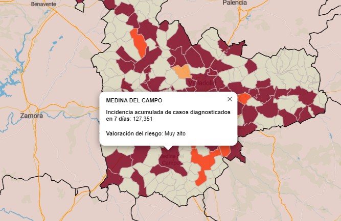 Segundo día consecutivo en Medina del Campo con un solo PCR positivo