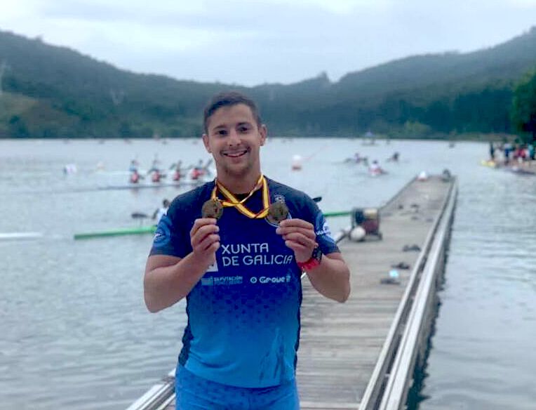 Enrique Navas «Tite» consiguió dos oros en el Campeonato de España de piragüismo