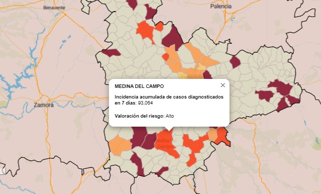 Medina del Campo registra 19 nuevos contagios en la última semana