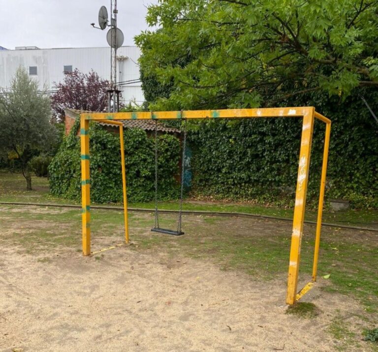 Vandalismo en el parque de calle Pablo Iglesias