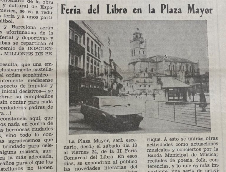 Medina del Campo se convertirá en una villa de ensueño con su Feria del Libro del próximo 21 y 22 de mayo