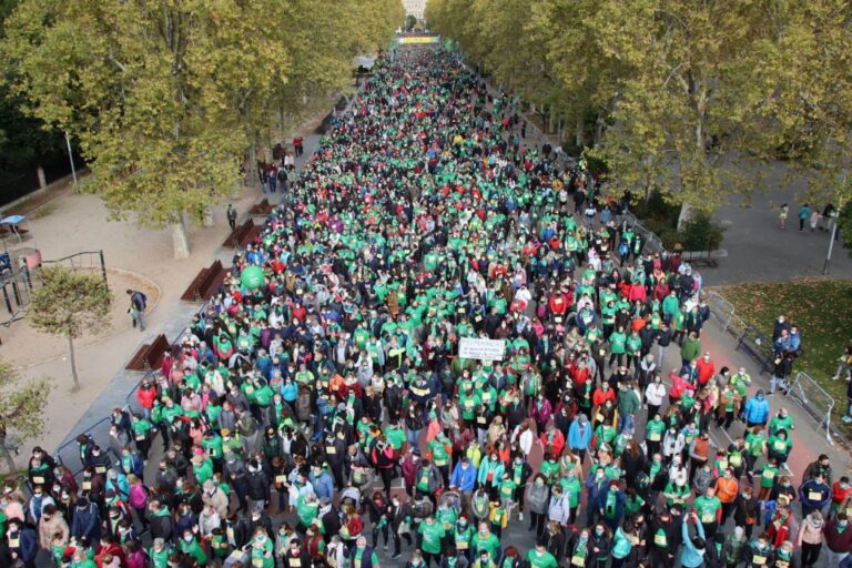 Más de 44.000 personas en la X Marcha contra el cáncer celebrada hoy en Valladolid