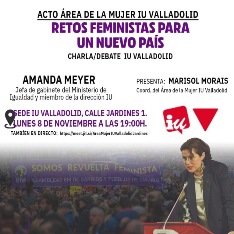 Amanda Meyer abordará este lunes en Valladolid el trabajo realizado y los retos futuros del Ministerio de Igualdad