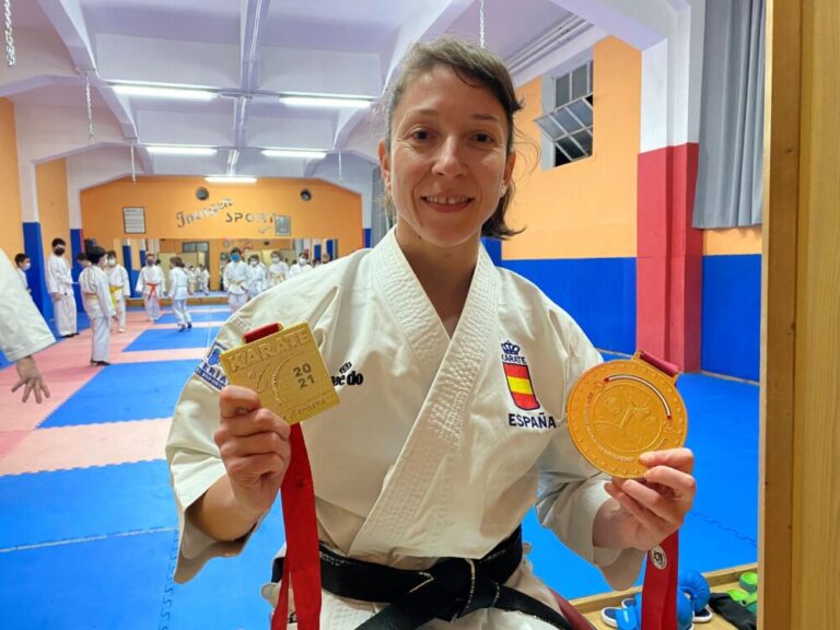 La campeona del mundo de Para-Karate, Isabel Fernández, en Medina del Campo