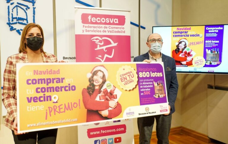 La Diputación de Valladolid y Fecosva ponen en marcha la campaña ‘Esta Navidad compra en tu comercio vecino’