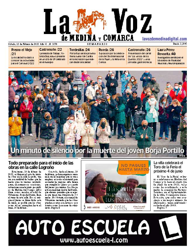 La portada de La Voz de Medina y Comarca (12-02-2022)