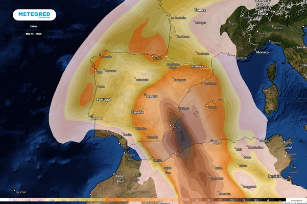 Un nuevo episodio de intrusión de partículas de polvo procedente de África a partir de mañana