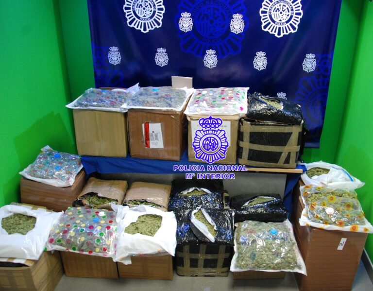 La Policía Nacional interviene 106 kilogramos de cannabis