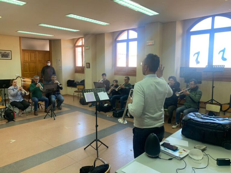 La Banda de Música de Pollos acogió un curso de trompeta organizado por la Federación de Bandas de Música de Castilla y León