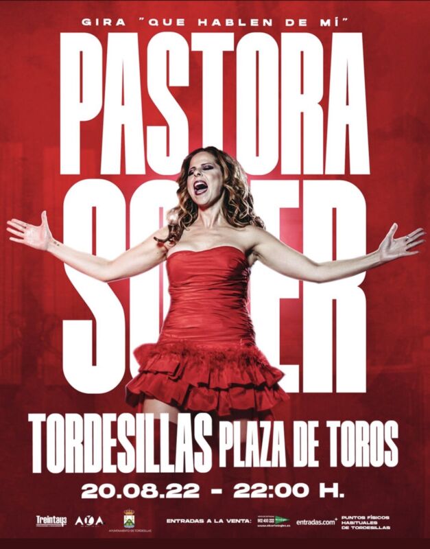 Pastora Soler protagonizará un concierto en Tordesillas con ‘Que hablen de mí’
