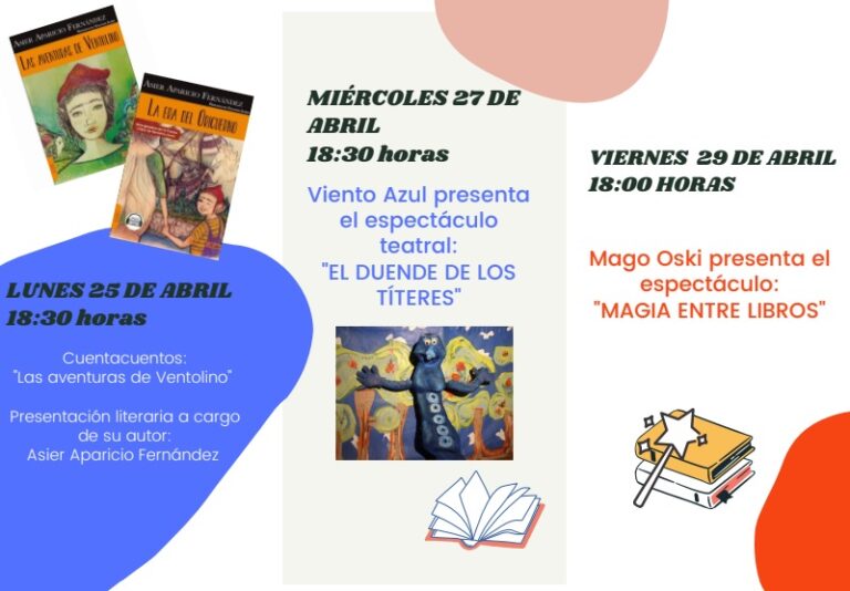 Da comienzo la Semana de la Biblioteca ‘Gerardo Moraleja’ con el cuentacuentos «Las aventuras de ventolino»