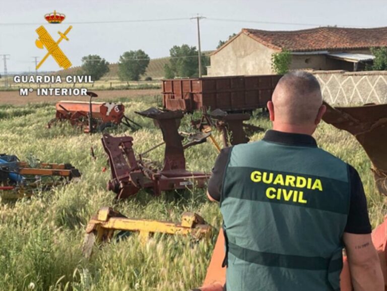 Detenido un hombre de Medina del Campo por hurto continuado de material agrícola por valor de 44.000 euros