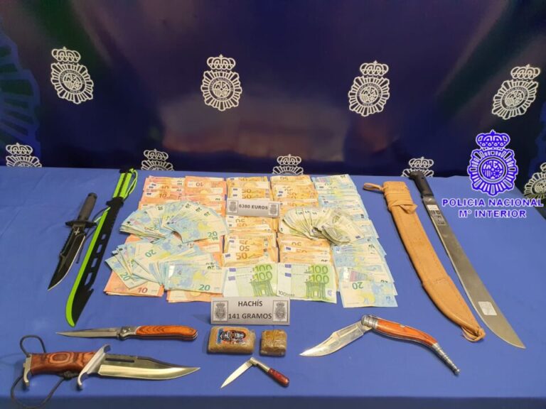 Desarticulado un punto de venta de cocaína y hachís en la barriada de las Viudas