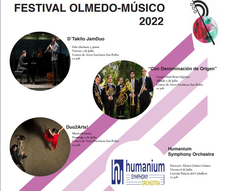 El Festival Olmedo-Músico 2022 vuelve a Olmedo los dos primeros fines de semana de Julio