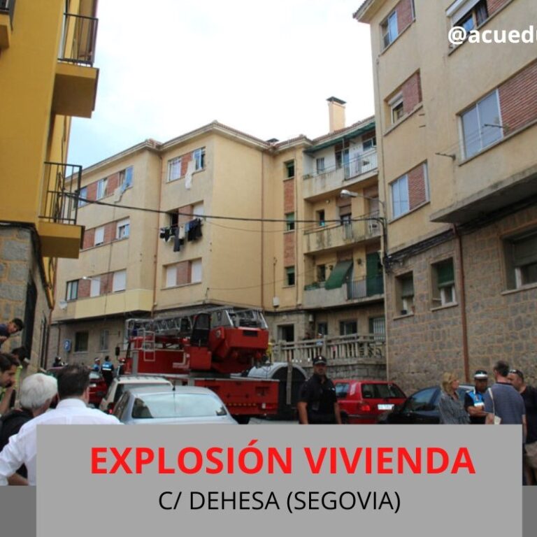 Un fallecido tras una explosión en una vivienda en Segovia