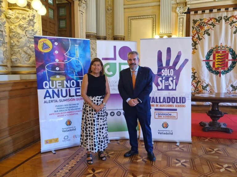 Los farmacéuticos de Valladolid, aliados de la mujer con las campañas “Sólo sí es sí” y contra la sumisión química en fiestas