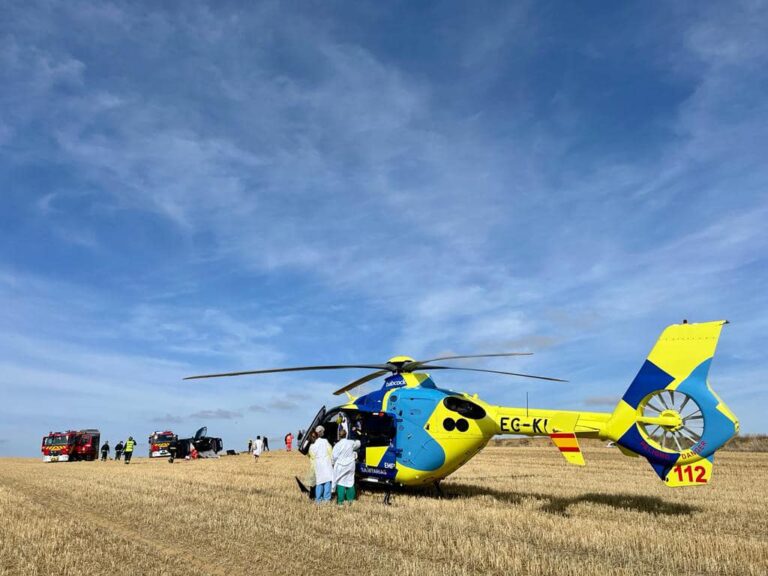 Accidente de quad en San Felices: un varón de unos 50 años herido y trasladado en helicóptero a Burgos